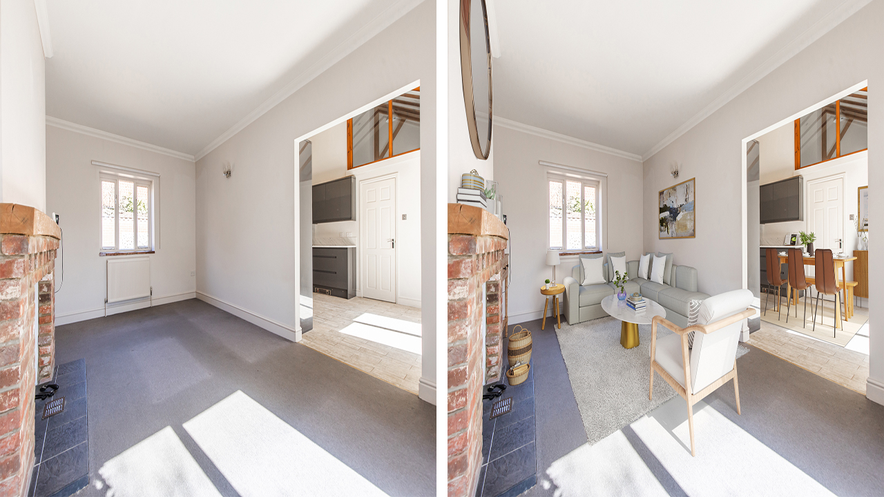 Virtual Staging – before and after